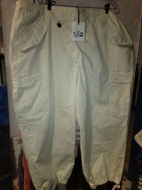 KBB by Kahlana Men's Off-White Cargo Joggers with Utility Pockets